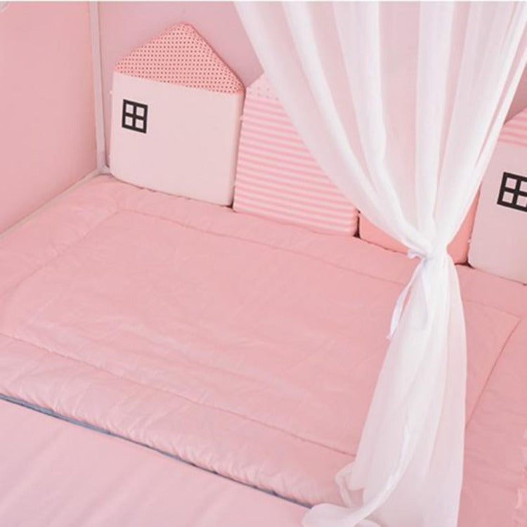 Playhouse with Curtain Pink - iKids