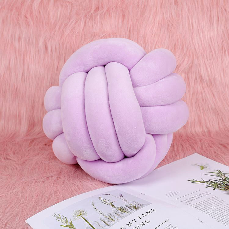 Knot Ball Cushion Purple - iKids