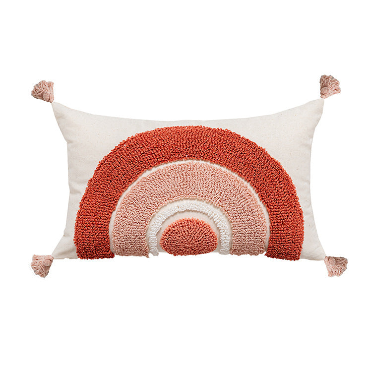 Moroccan Scatter Pillow | Pink Rainbow - iKids