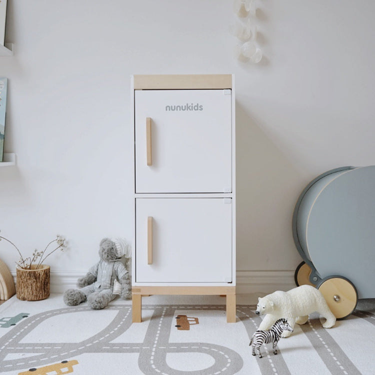 Nunukids Wooden Pretend Play Kitchen Refrigerator - iKids