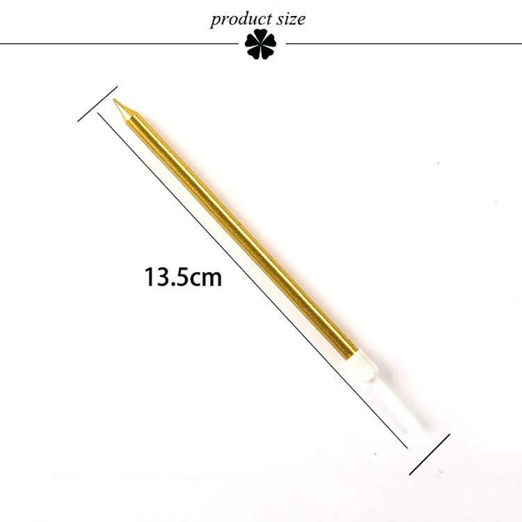 Skinny Birthday Candle | Gold 6-Count - iKids