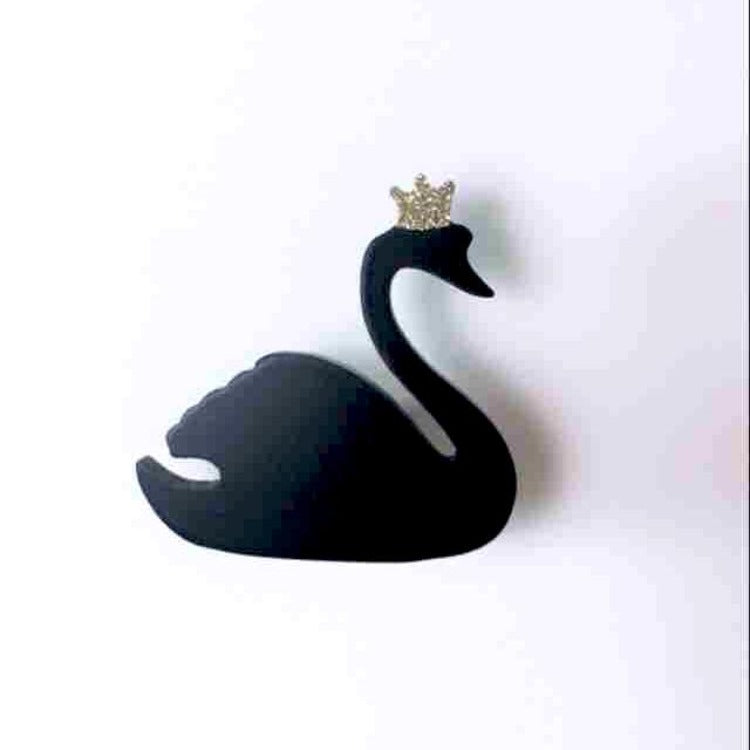 Swan Wall Hook Black - iKids