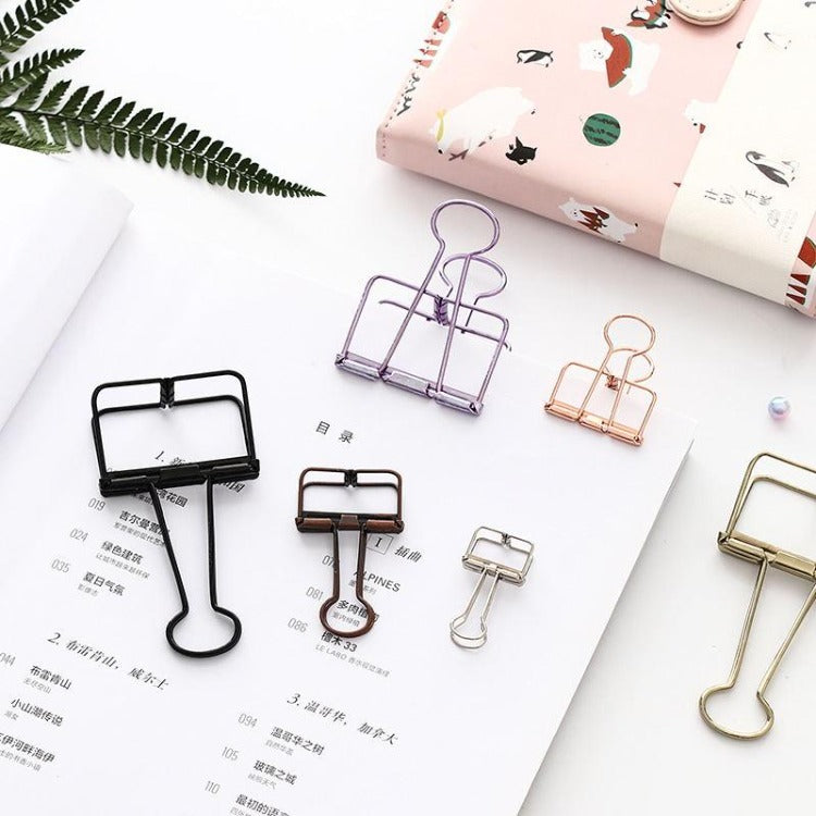 Office Hollow Binder Clip Aeneous - iKids
