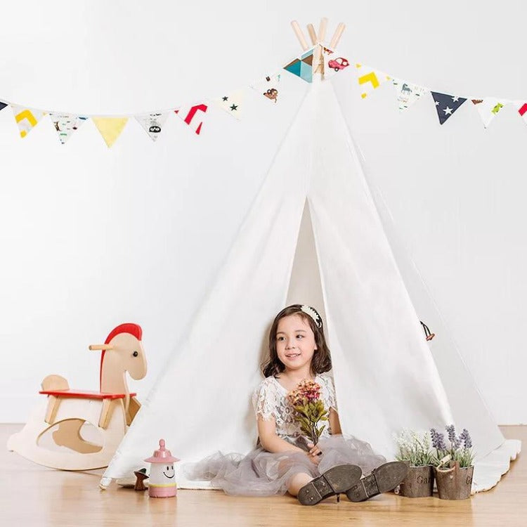 Teepee Tent Natural White - iKids