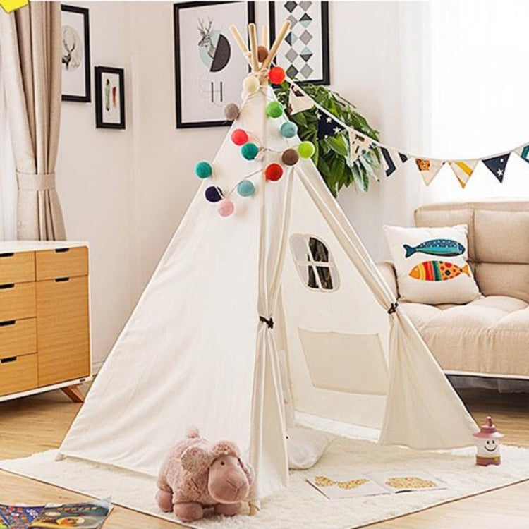 Teepee Tent Natural White - iKids