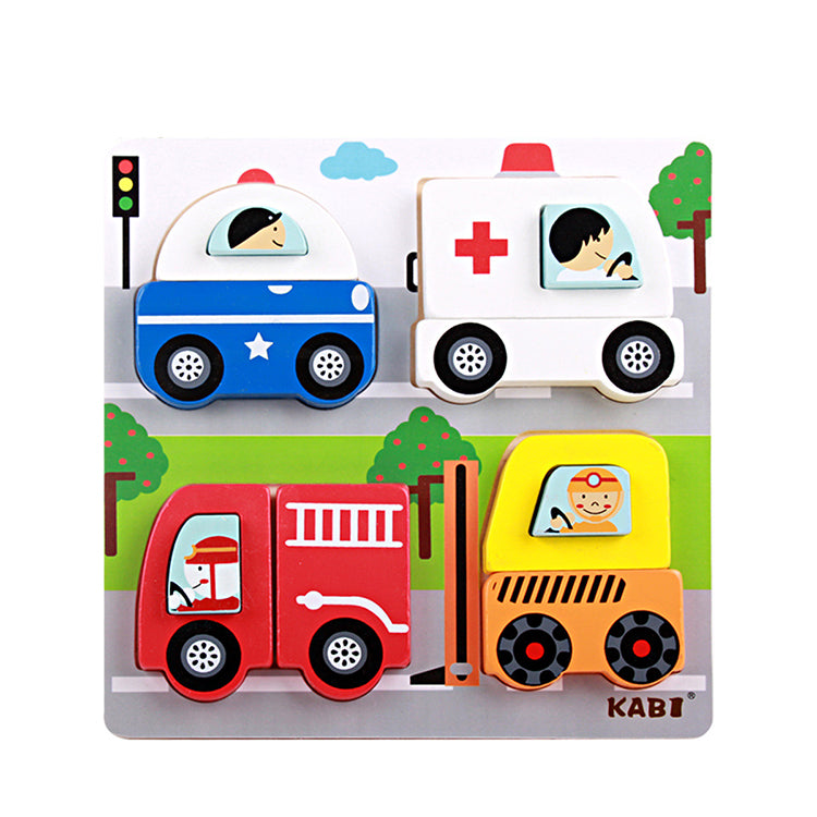 Wooden 3D Puzzle Traffic - iKids