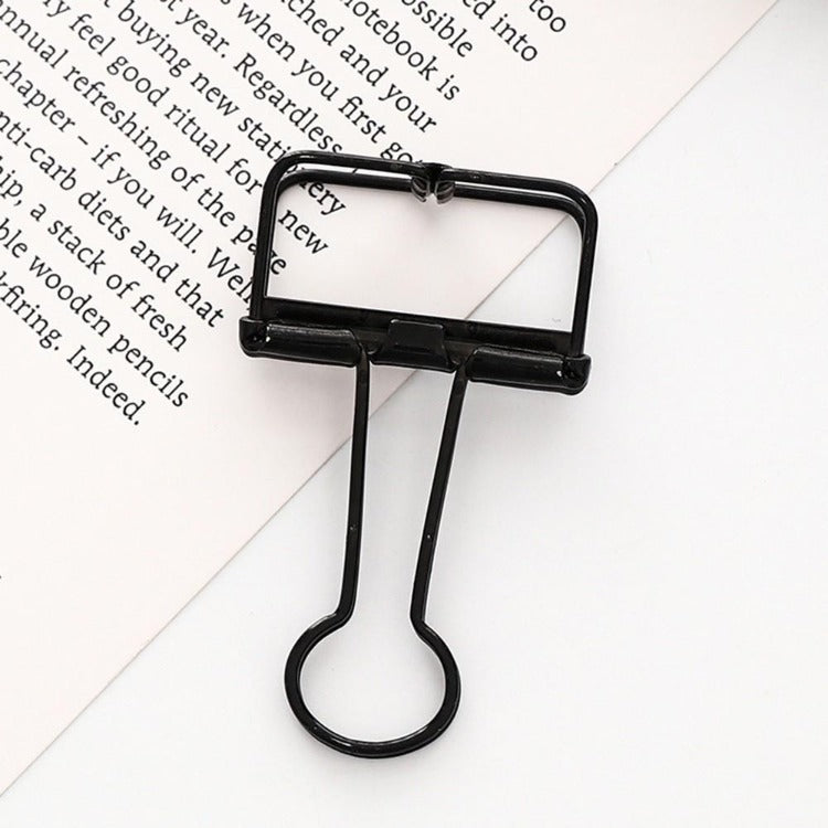 Office Hollow Binder Clip Black - iKids