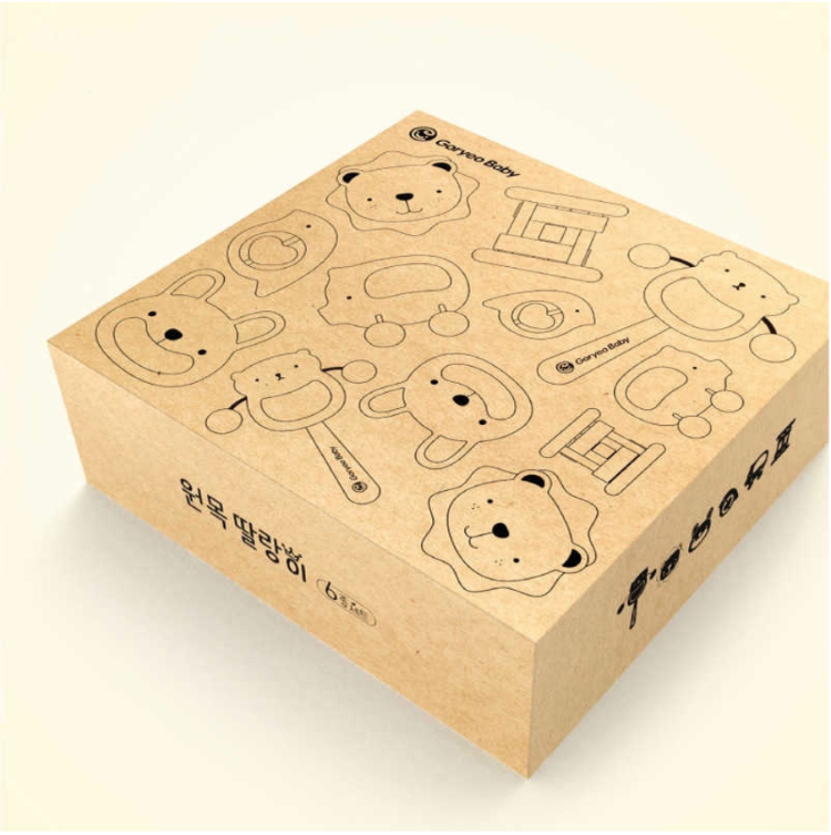 Baby Wooden Handbell 6 Piece - iKids