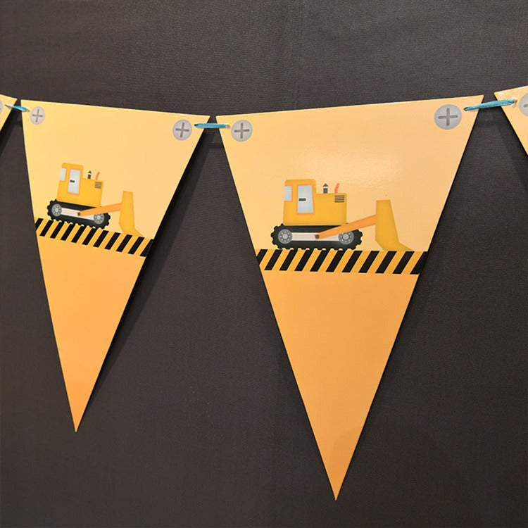 Premium Birthday Party Tableware | Construction | 6 Guests - iKids