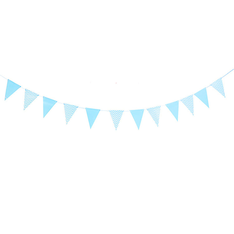 Party Pennant Flags Banner | Blue