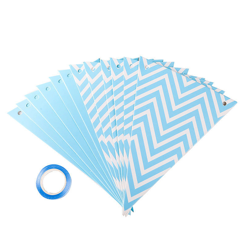 Party Pennant Flags Banner | Blue