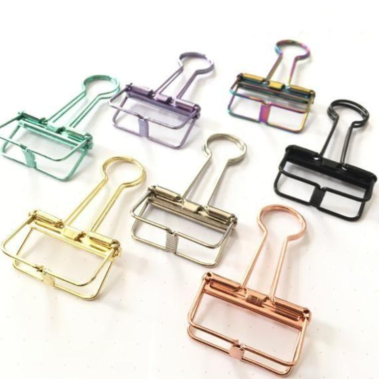 Office Hollow Binder Clip Green - iKids