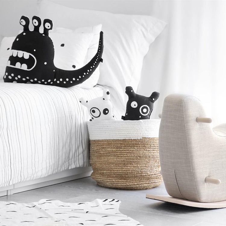 Black Three-Eyed Monster Cushion - iKids