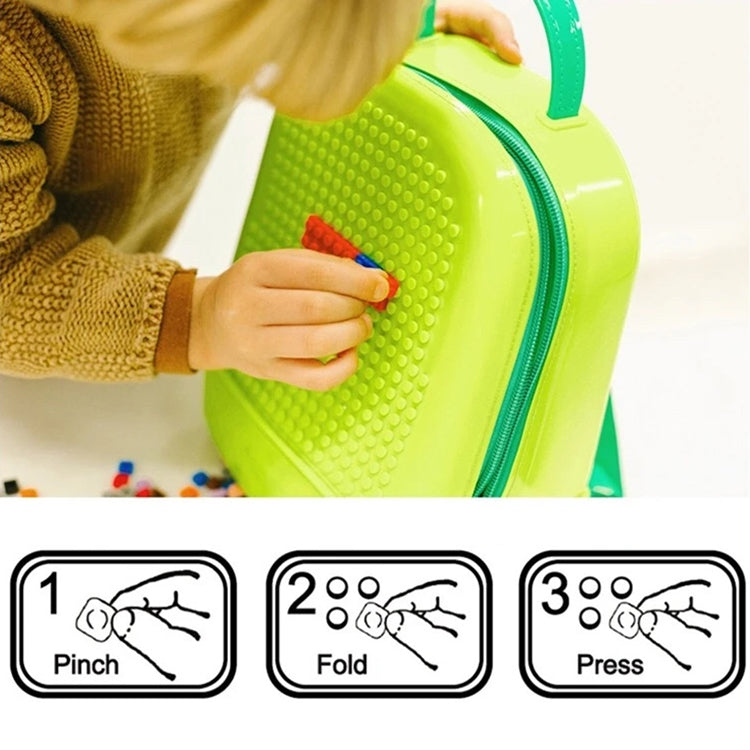 Minkey DIY Bricks Backpack Pink - iKids
