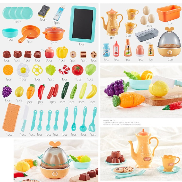 Modern Kitchen Toy with Steam Sand - iKids