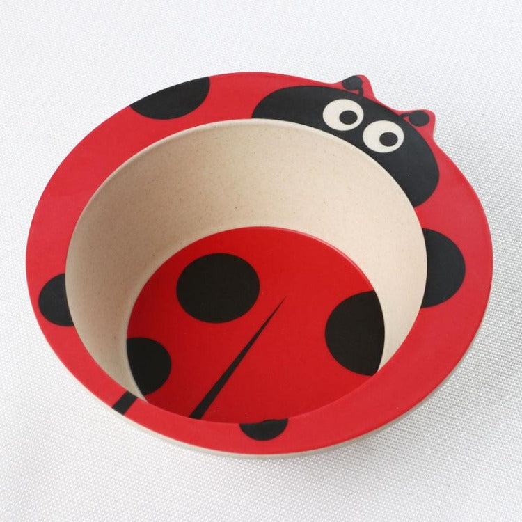 Bamboo Fiber Bowl Ladybird - iKids