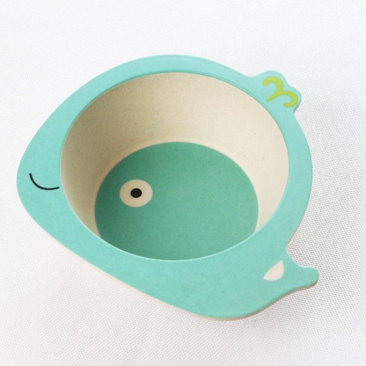 Bamboo Fiber Bowl Whale - iKids