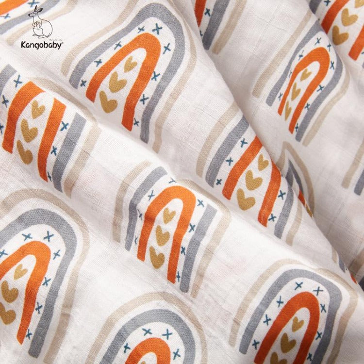 Bamboo Swaddle Blanket Rainbow - iKids