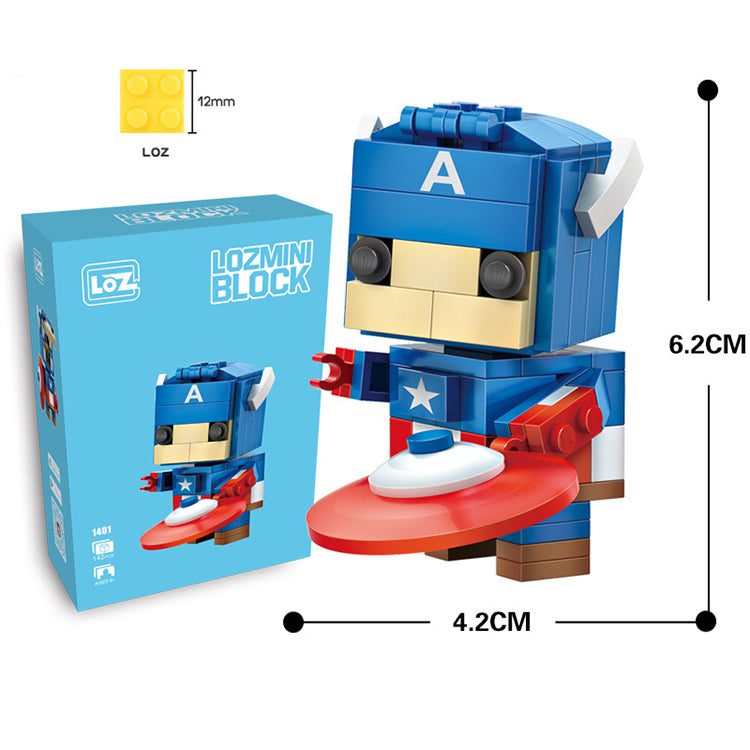 LOZ Diamond Building Blocks - Captain America - iKids