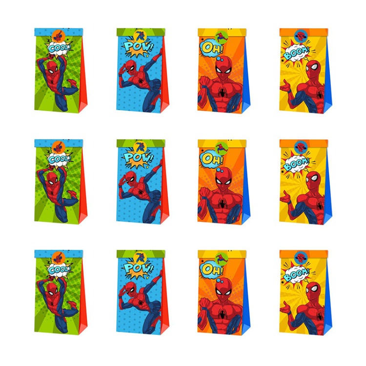 Paper Party Bag | Spider-Man | 12 Pcs - iKids
