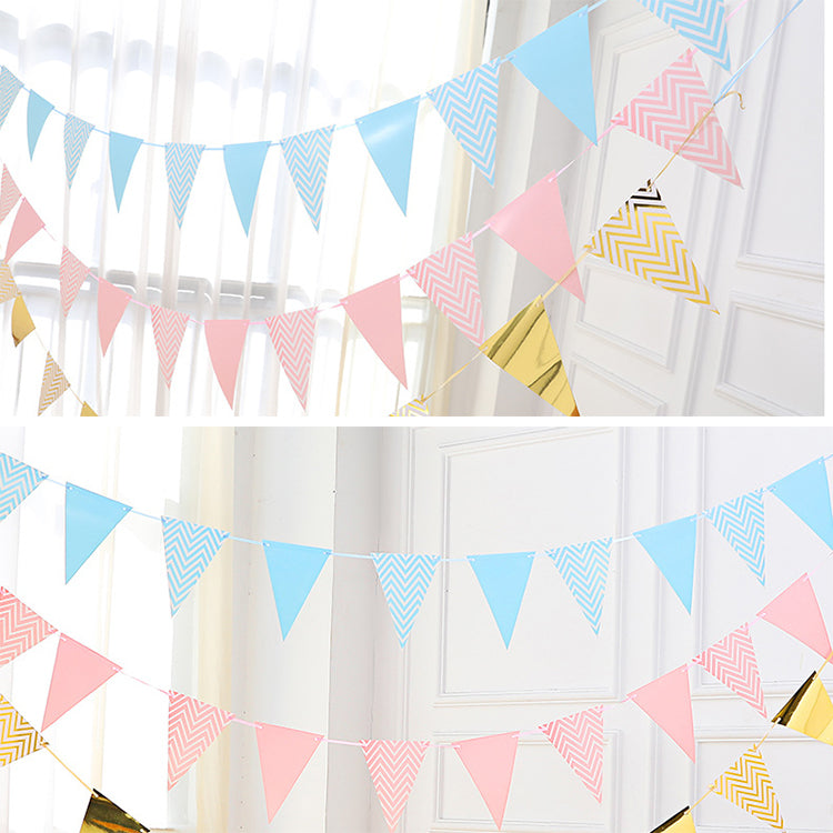 Party Pennant Flags Banner | Blue