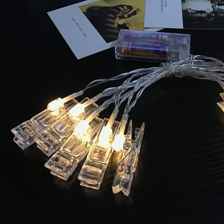 LED Photo Clip String Lights 1.5M Battery - iKids