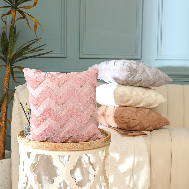 Fluffy Scatter Cushion | Pink Wave - iKids