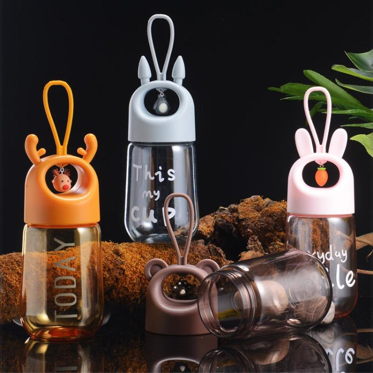 Shaking Cup Drinking Bottle Grey - iKids