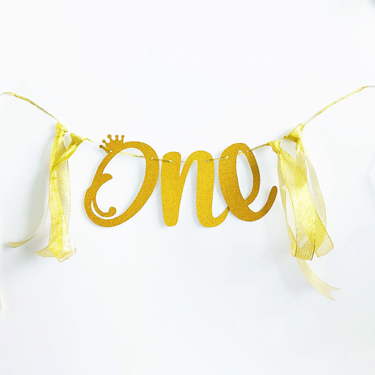 1 Year Party Banner | One - iKids