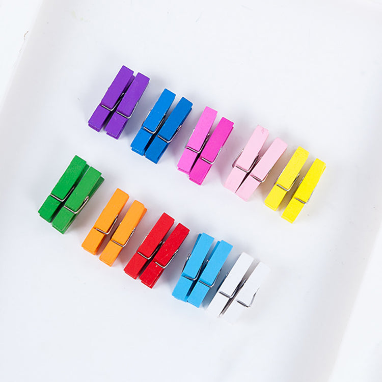 Wooden Mini Colourful Clip Set - iKids