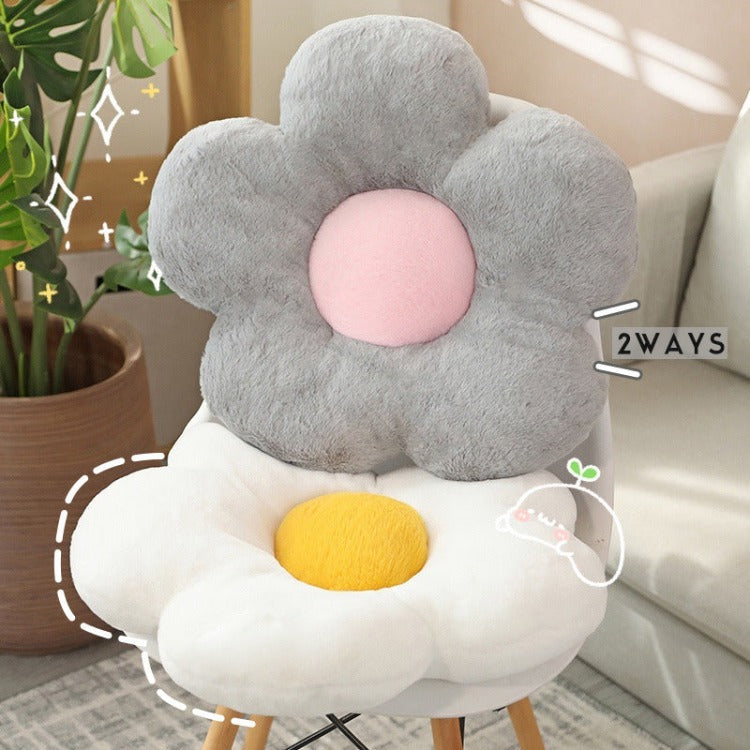 Cute Flower Cushion | Grey - iKids