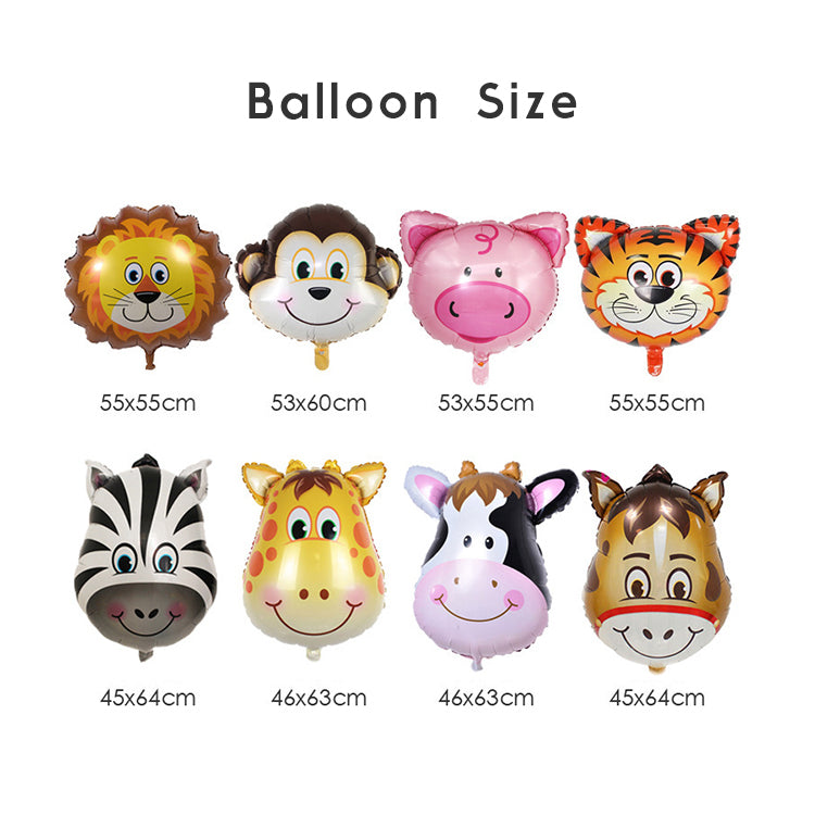 8pcs Animal Foil Balloon - iKids