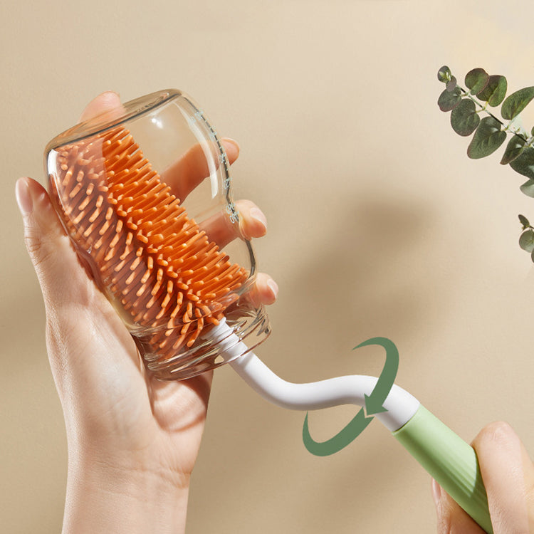 Silicone Bottle Brush with Stand | Pink - iKids