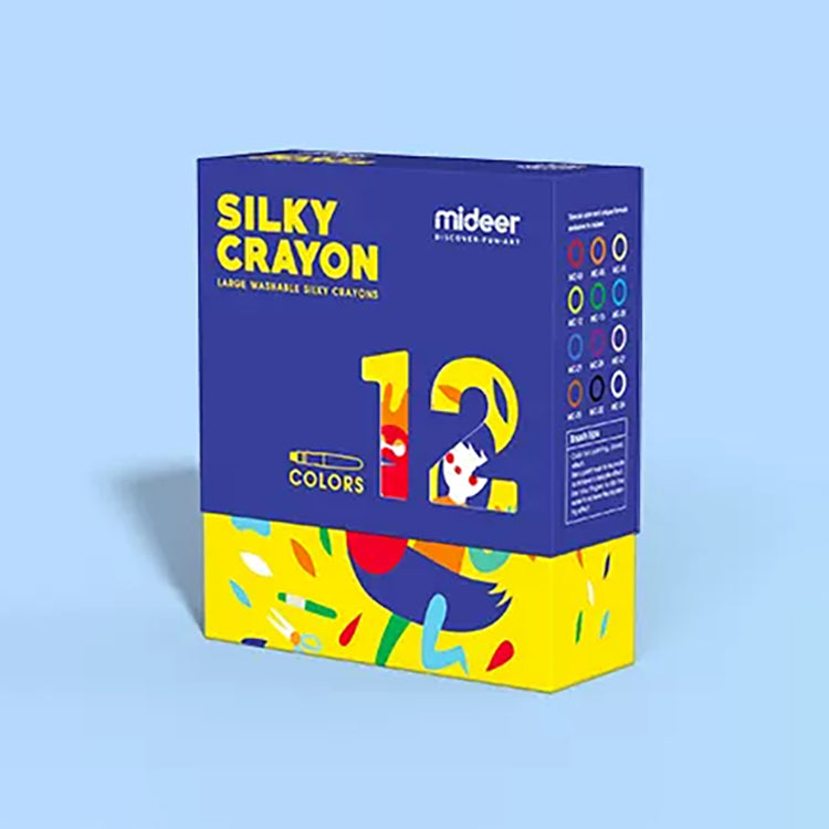 Mideer Silky Crayons 12 Colours - iKids