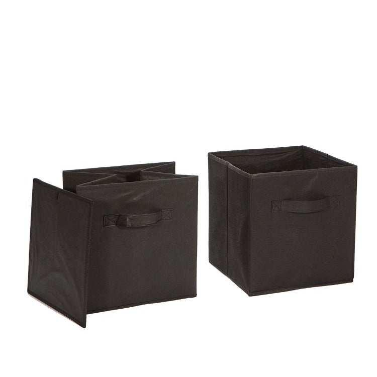 Foldable Storage Boxes Black - iKids