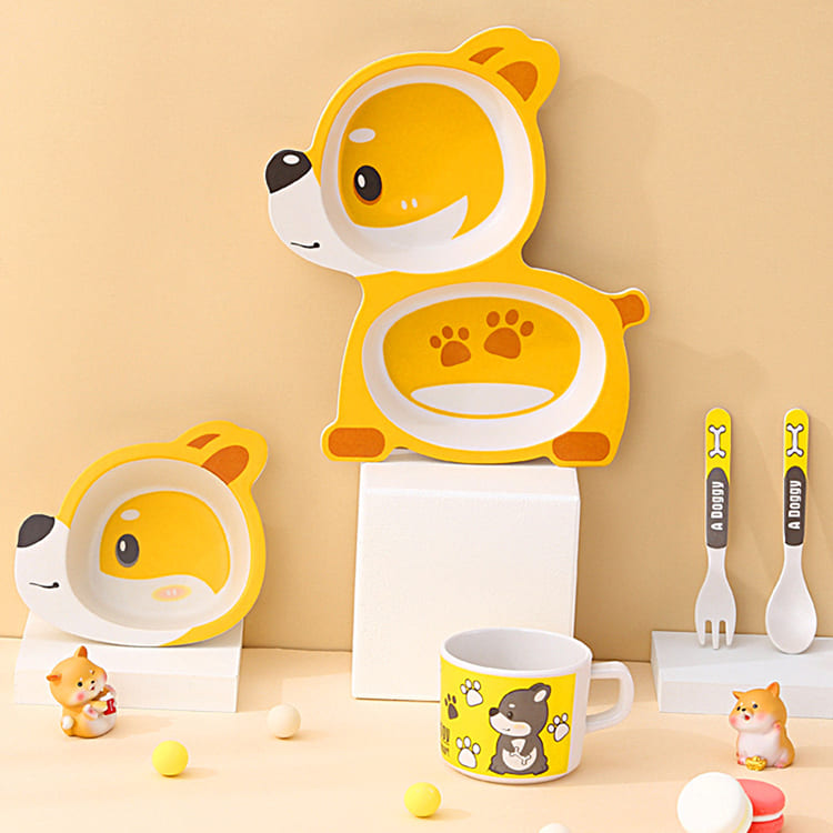 5 Piece Dinner Set | Dog - iKids