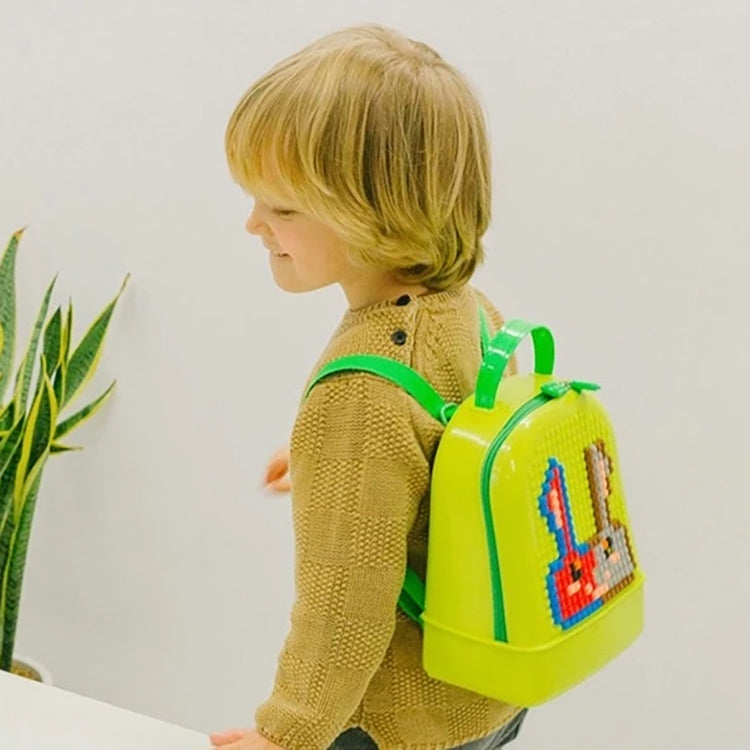 Minkey DIY Bricks Backpack Pink - iKids