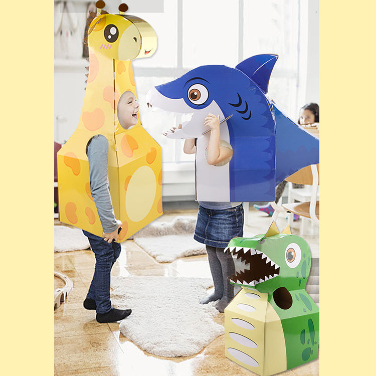Cardboard Wearable Playhouse Shark - iKids