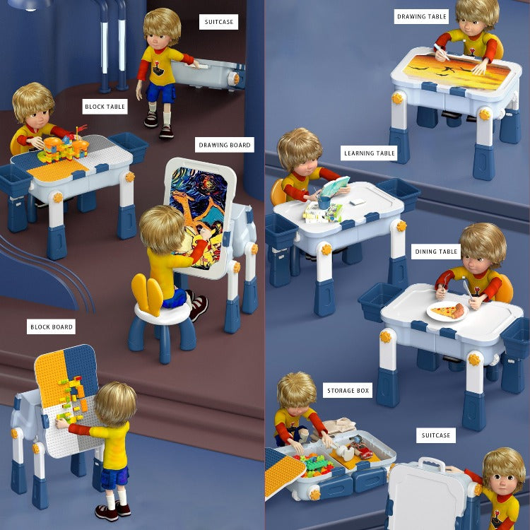 Kids Multi-Function Activity Table Set - iKids