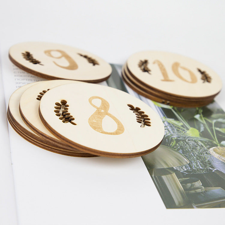 Leaf Number Baby Milestone Cards - iKids