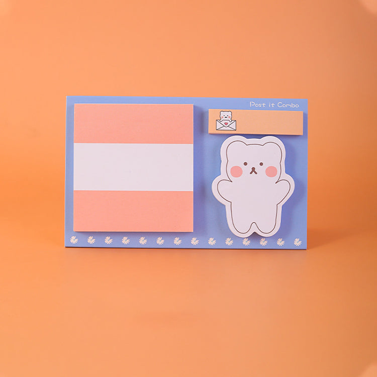 3 in 1 Cartoon Sticky Notes Bear - iKids