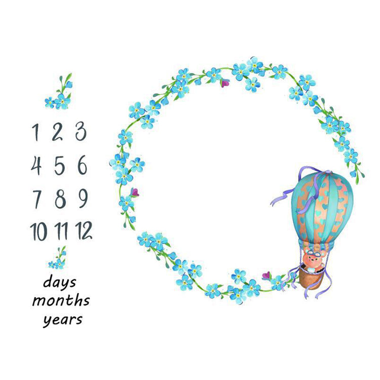 Baby Monthly Blanket Garland - iKids