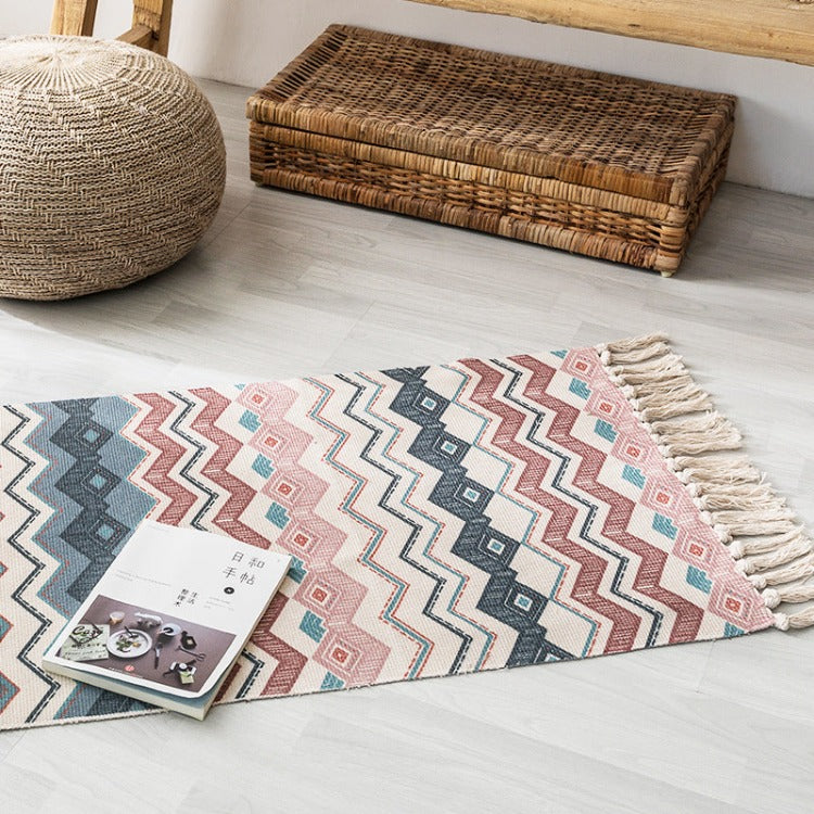 Bohemian Tassel Rug | Rectangle Seattle - iKdis