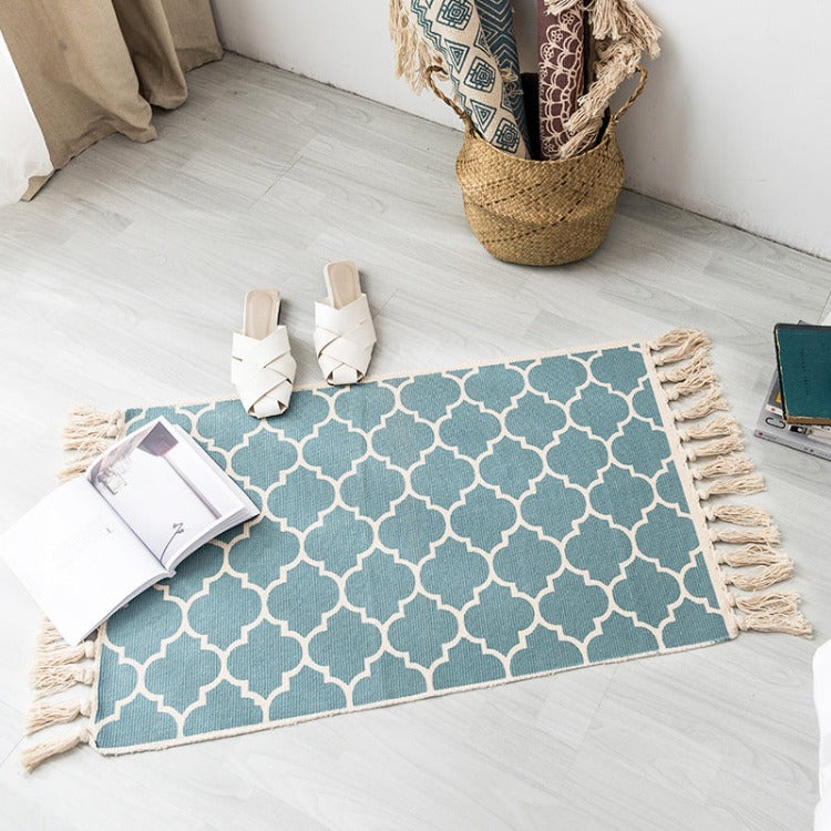 Bohemian Tassel Rug | Rectangle Seville - iKids