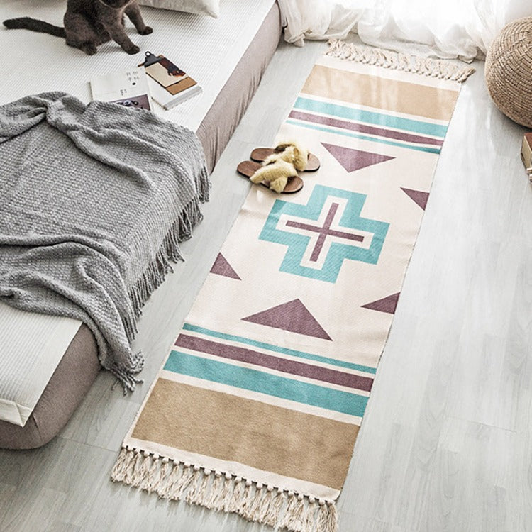 Bohemian Tassel Rug | Rectangle Nordic
