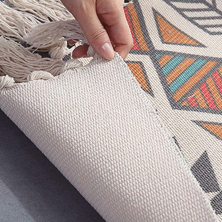 Bohemian Tassel Rug | Rectangle Geometry - iKids