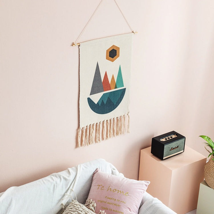 Bohemian Tassel Wall Hanging | Sunrise - iKids