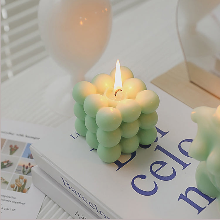 Scented Candle | Green Bubble Cube - iKids