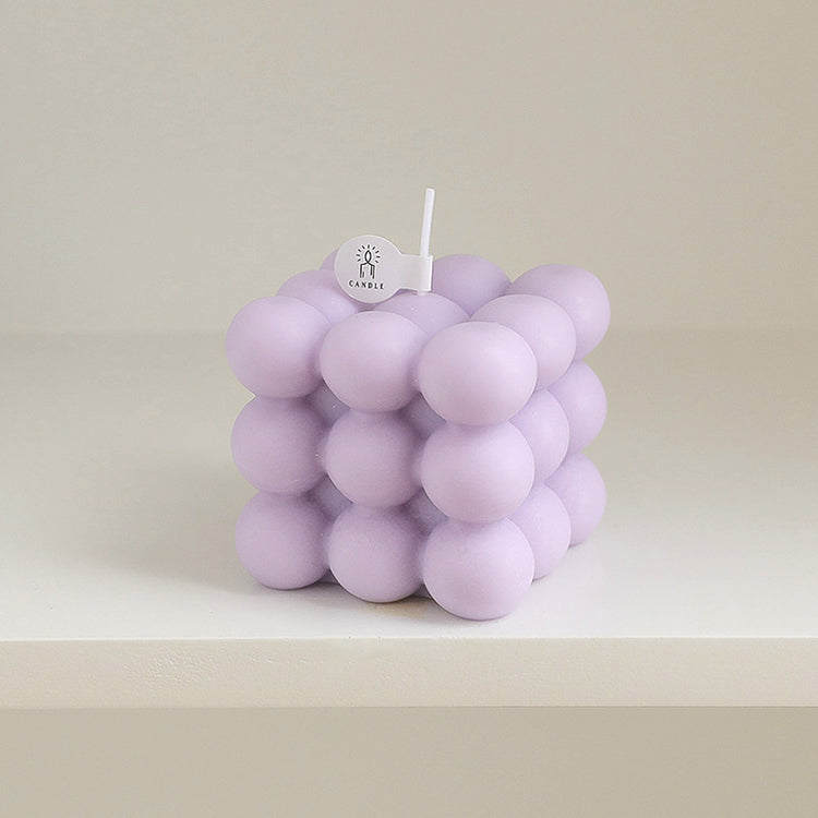 Scented Candle | Purple Bubble Cube - iKids