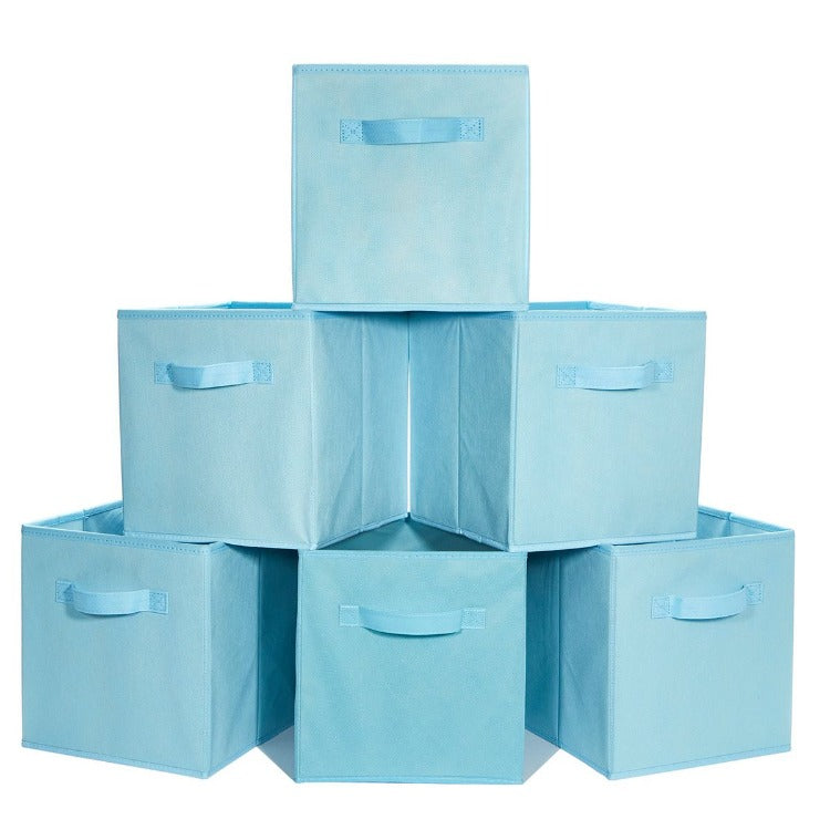 Foldable Storage Boxes Blue - iKids